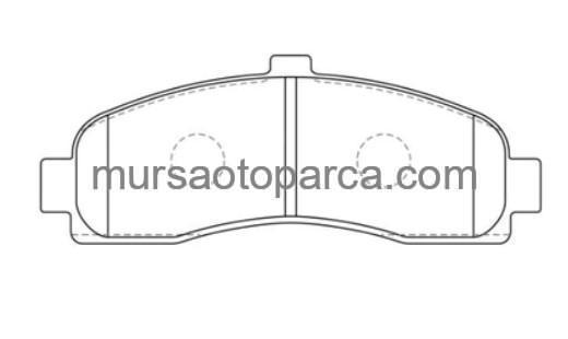 Micra 1993-2002 Ön Fren Balatası 410606F626