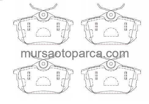 Carisma 2000-2005 Colt 2004-2010 Arka Fren Balatası M850978