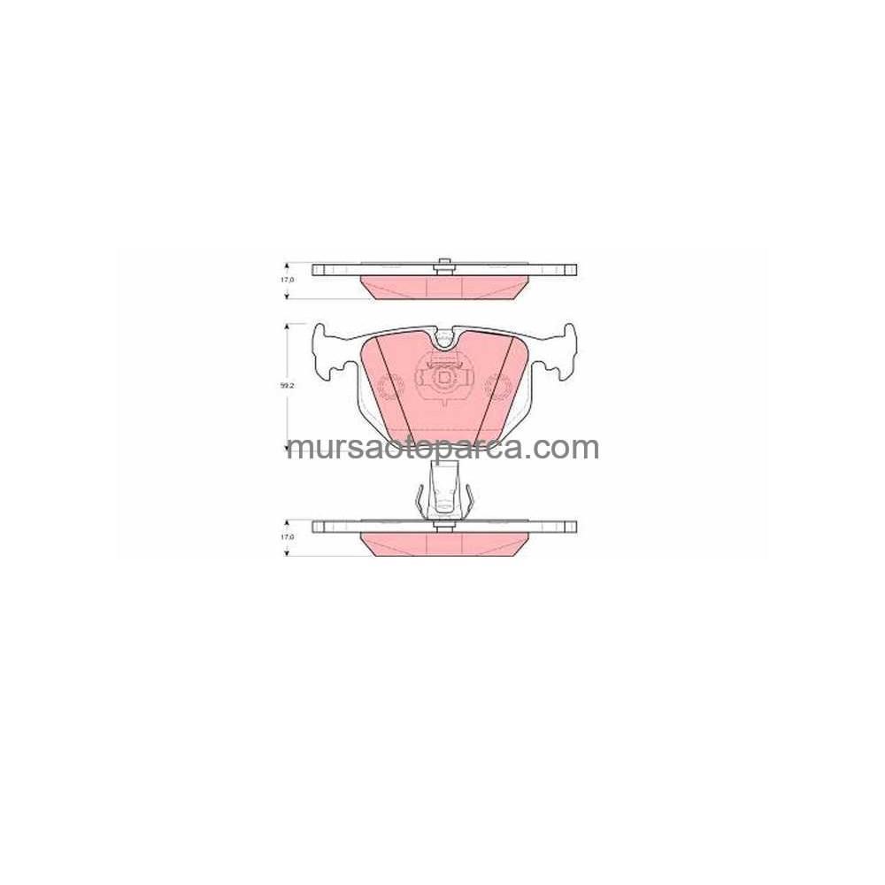 Land Rover Range Rover -E38-X5 E53 Fren Balatası Arka 97-12 Sfp500210