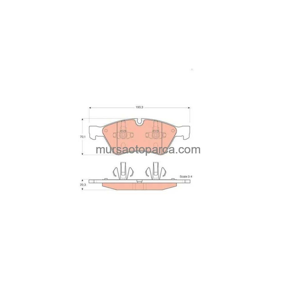 W164-W251 Fren Balatası Ön 06-11 A1644200820