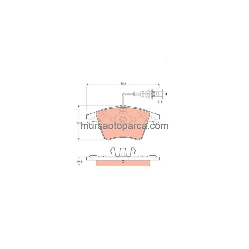 Touareg Fren Balatası Ön Fdb1826 04- 7L6698151B