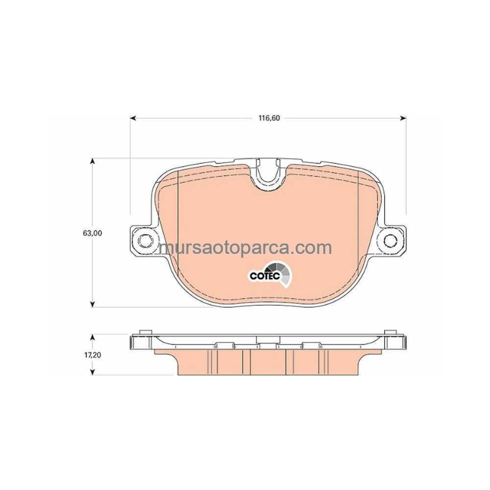 Land Rover Range Rover Sport - Fren Balatası Arka 09-13 Lr025739