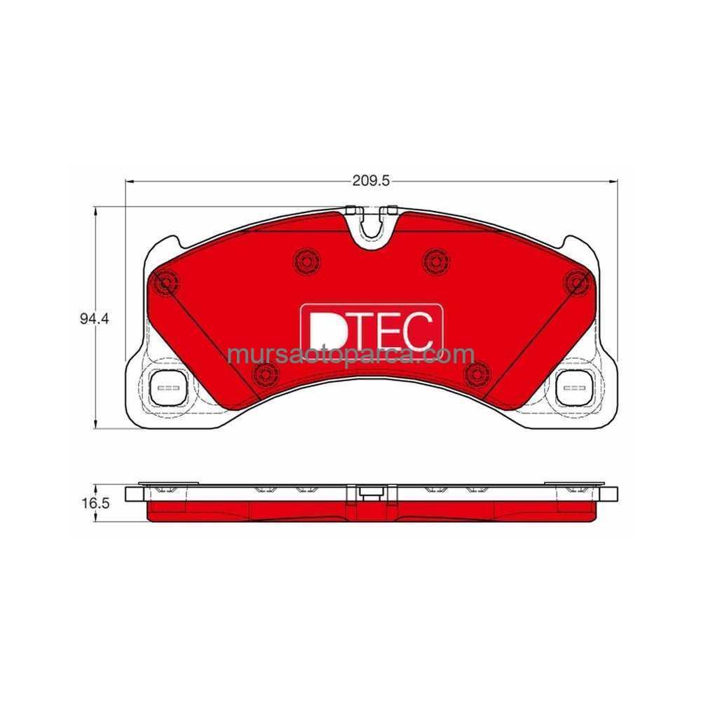 Touareg-Q7-Cayenne Fren Balatası Ön Fdb4064 10- 7L0698151M 