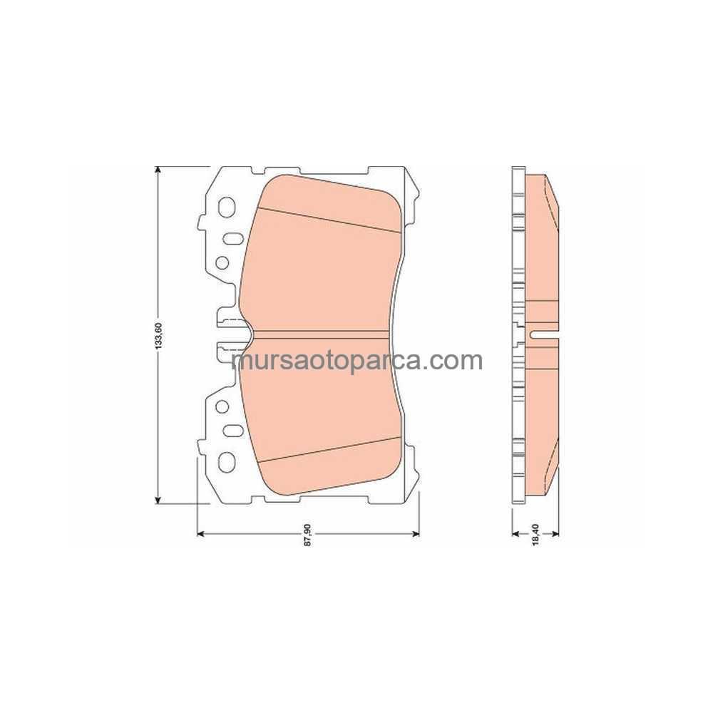 Ls F4 Ön Fren Balata 06-09 04465-50260