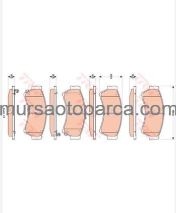 Mazda 6 2008-2012 Ön Fren Balatası Gsyd3328Za