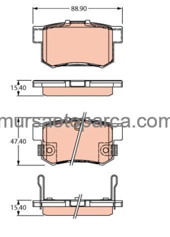 Swift 2006-2010 Arka Fren Balatası 5580080J02