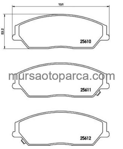 Camry 2006 Sonrası Ön Fren Balatası 446506090