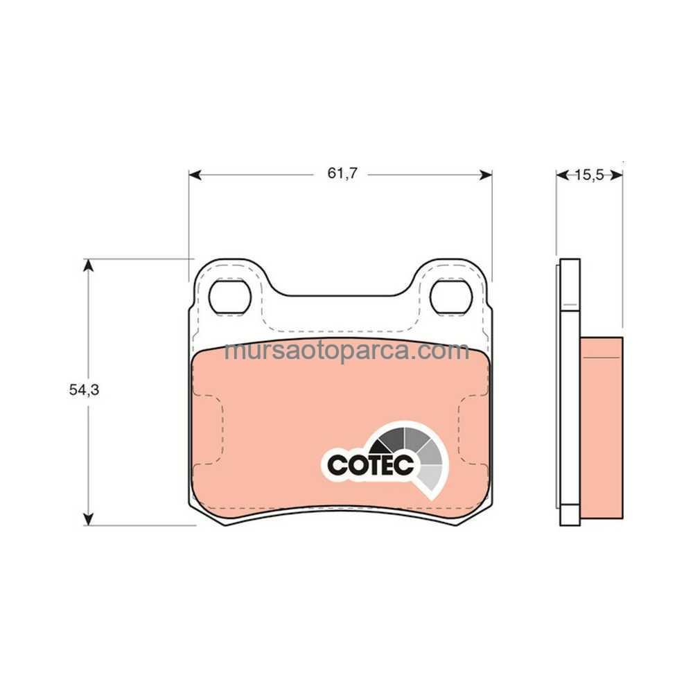 W124 Fren Balatası Arka 1985-1995 A0004209820 