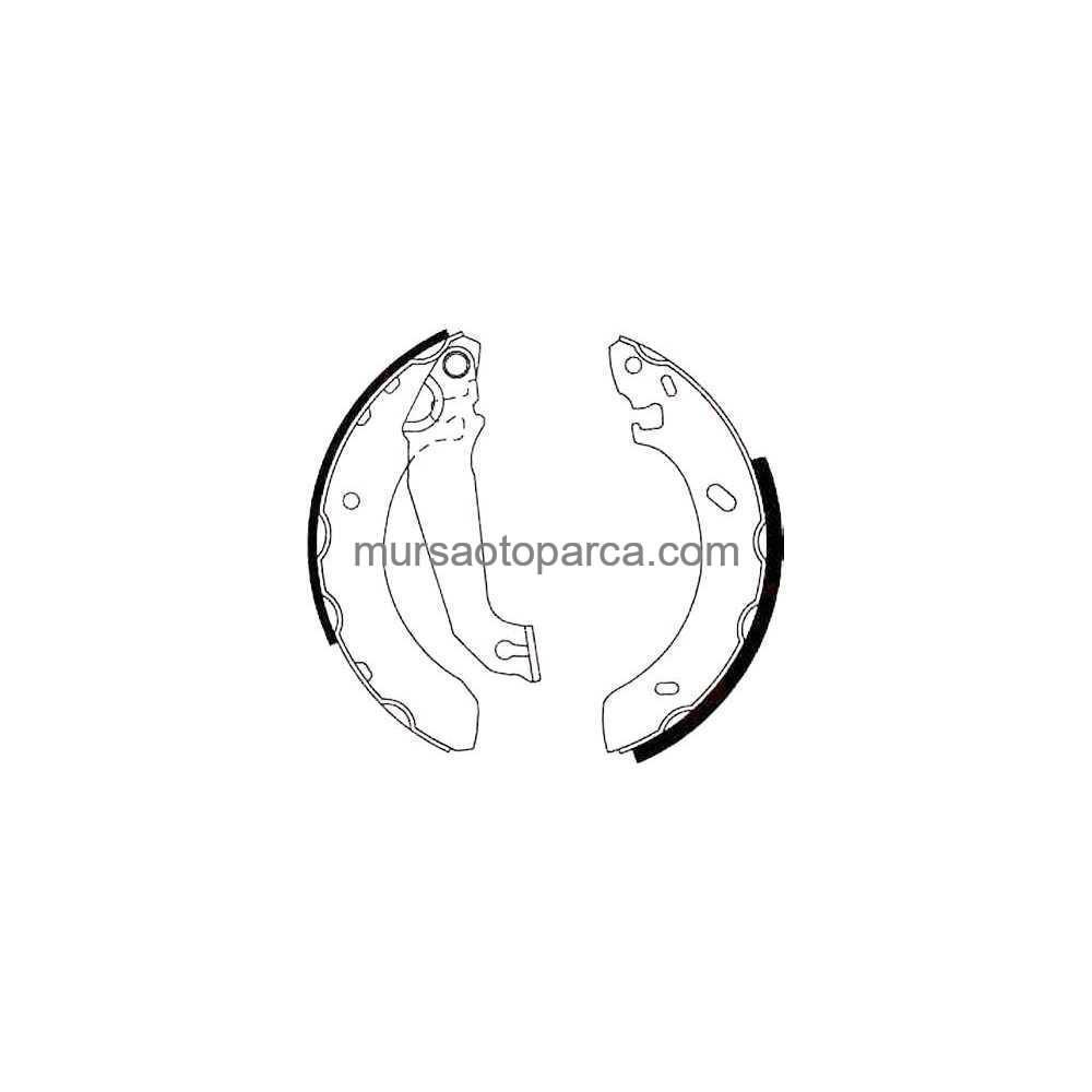 Escort Arka Fren Balata Takım Pabuclu/ Geniş -Abs 91-99 91Ab 2200 L2A