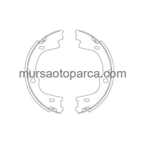 Hyundai 1997-2000 H-1 2008 Sonrası İx55 2008 Sonrası El Fren Balatası Arka 583503Ja00