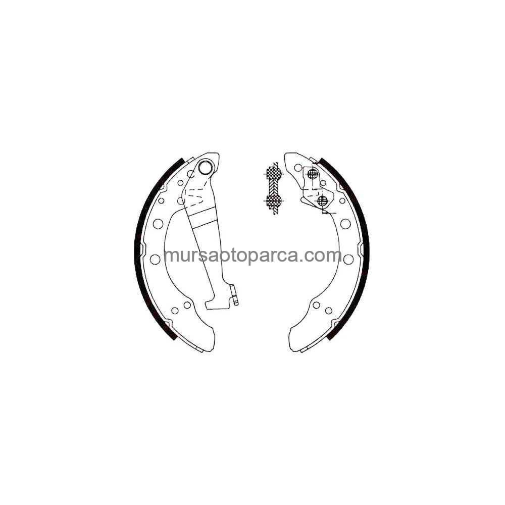 Golf3-Polo Classıc-Polo Arka Fren Balata Pabuç 200 Mm 91- 1H0698525