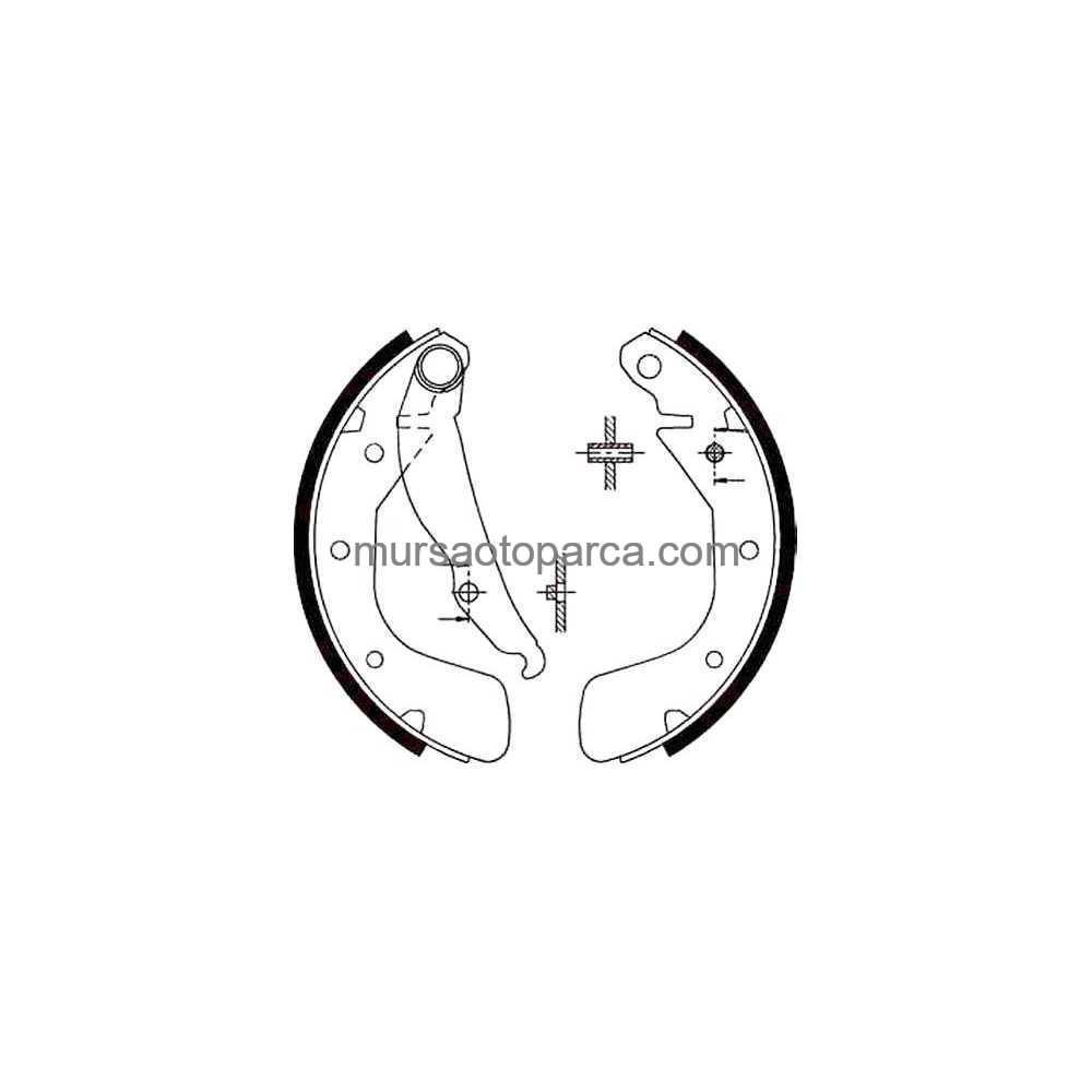 Vectra A Astra F Corsa C Arka Fren Balata Pabuclu 92- 1605953 