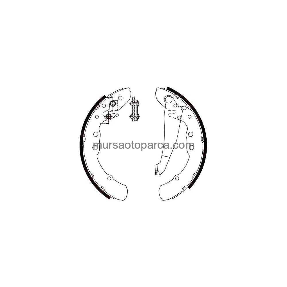 Passat-Golf3 Arka Fren Balata Pabuç 91- 3A0698525 