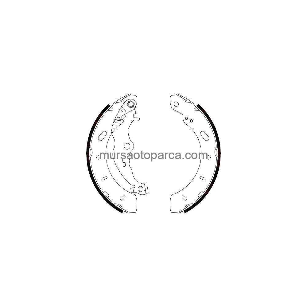 Courıer/B-Max/Focus/Puma Arka Fren Balata Takım Pabuclu 11- Ey16 2200 Ab