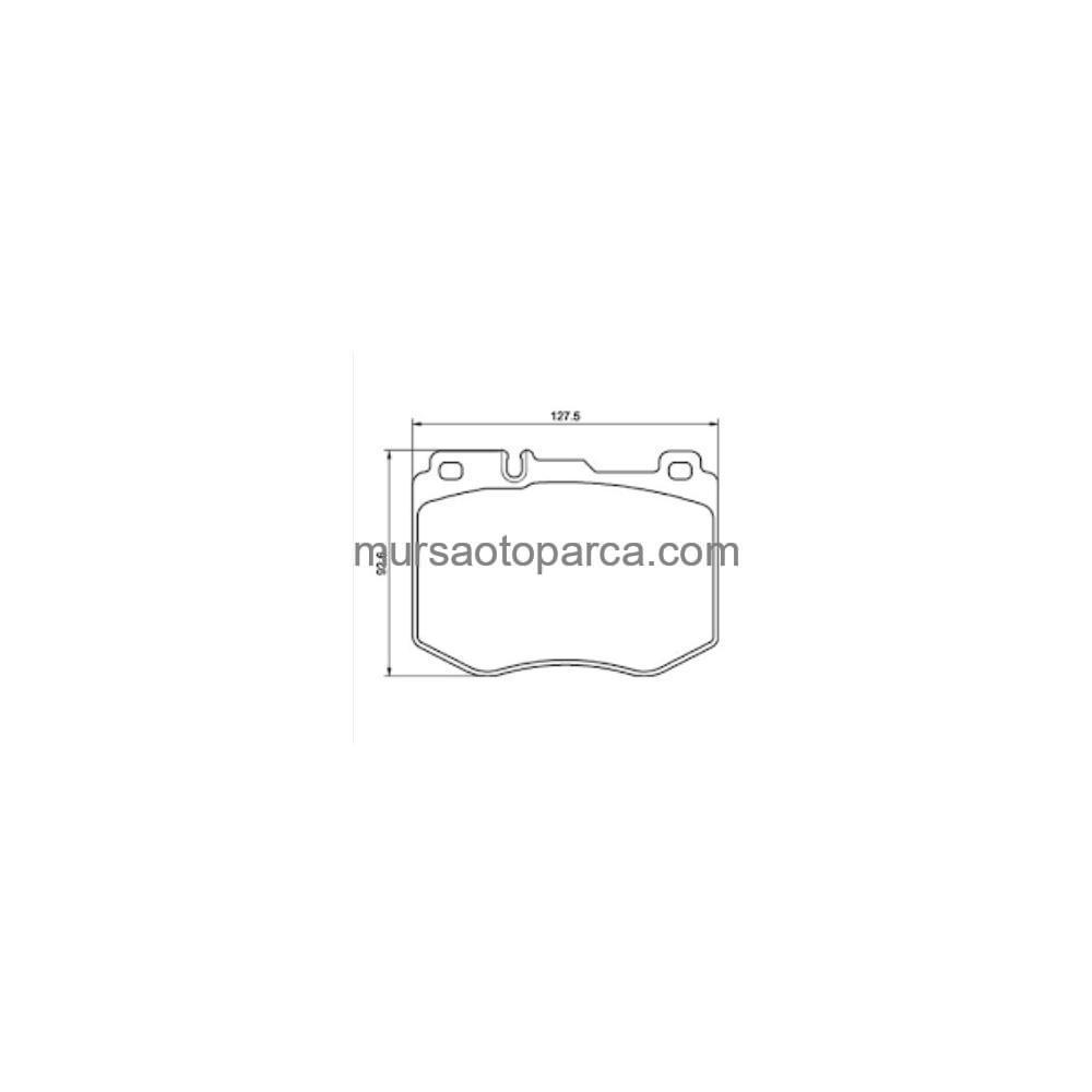 W205-213-Glc 253 Fren Balatası Ön Glc- Hıybrıd 2013- A0084201820 