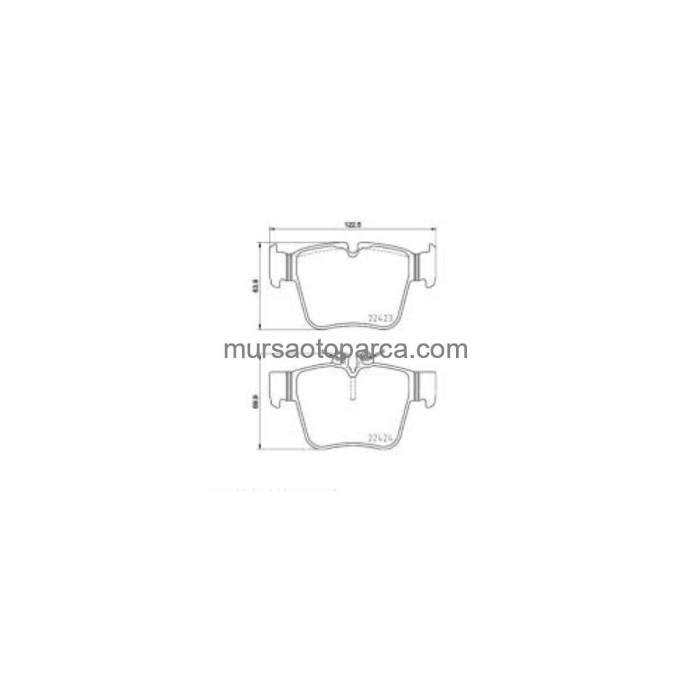 W205 C Serisi - X253 Glc Serisi Fren Balatası Arka 2015- A0004205200 