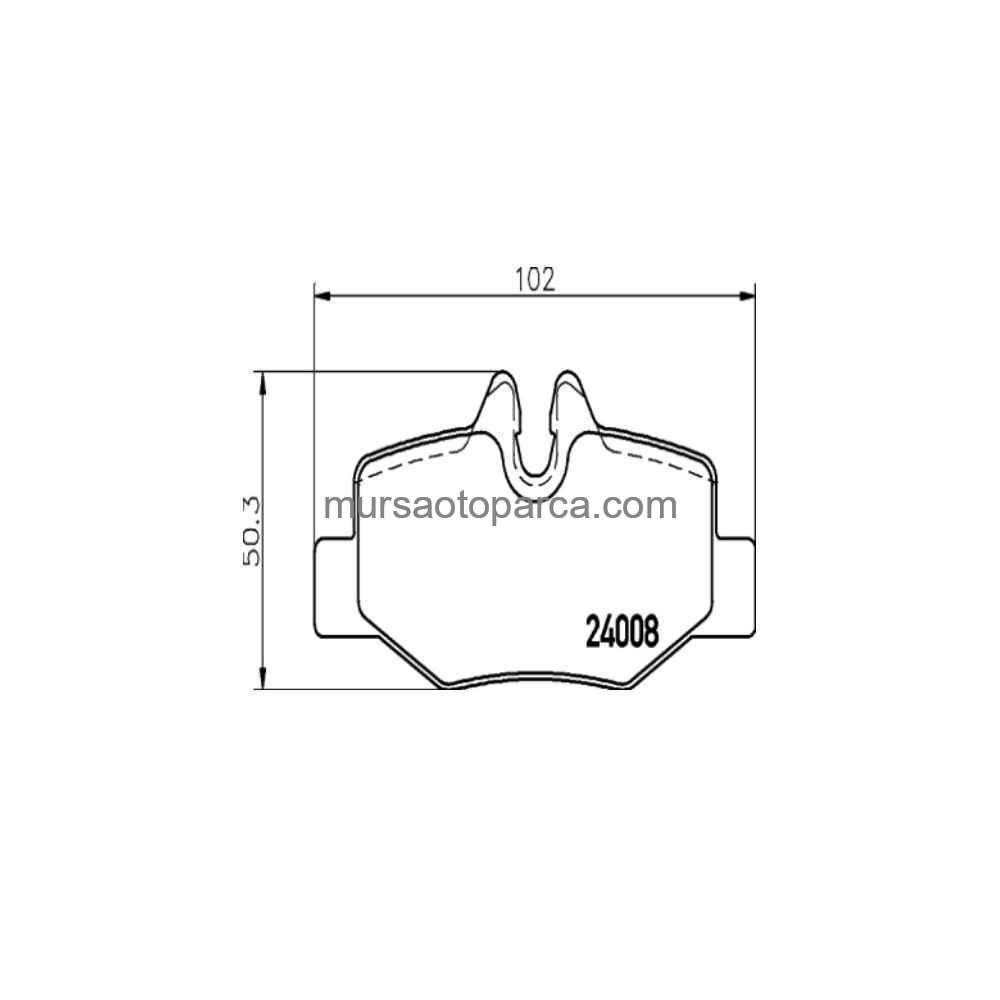 W639 Fren Balatası Arka 03-14 A0004216210 