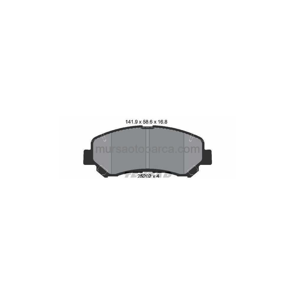 Qashqai J10 Xtrail T31 07-13 Ön Fren Balata 07-13 D1060-Jd00A