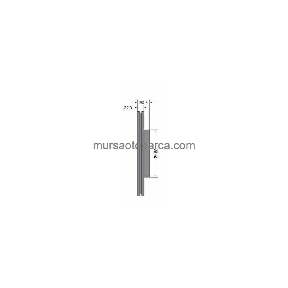W117-176-156 Arka Fren Diski Amg 12- A2464230812