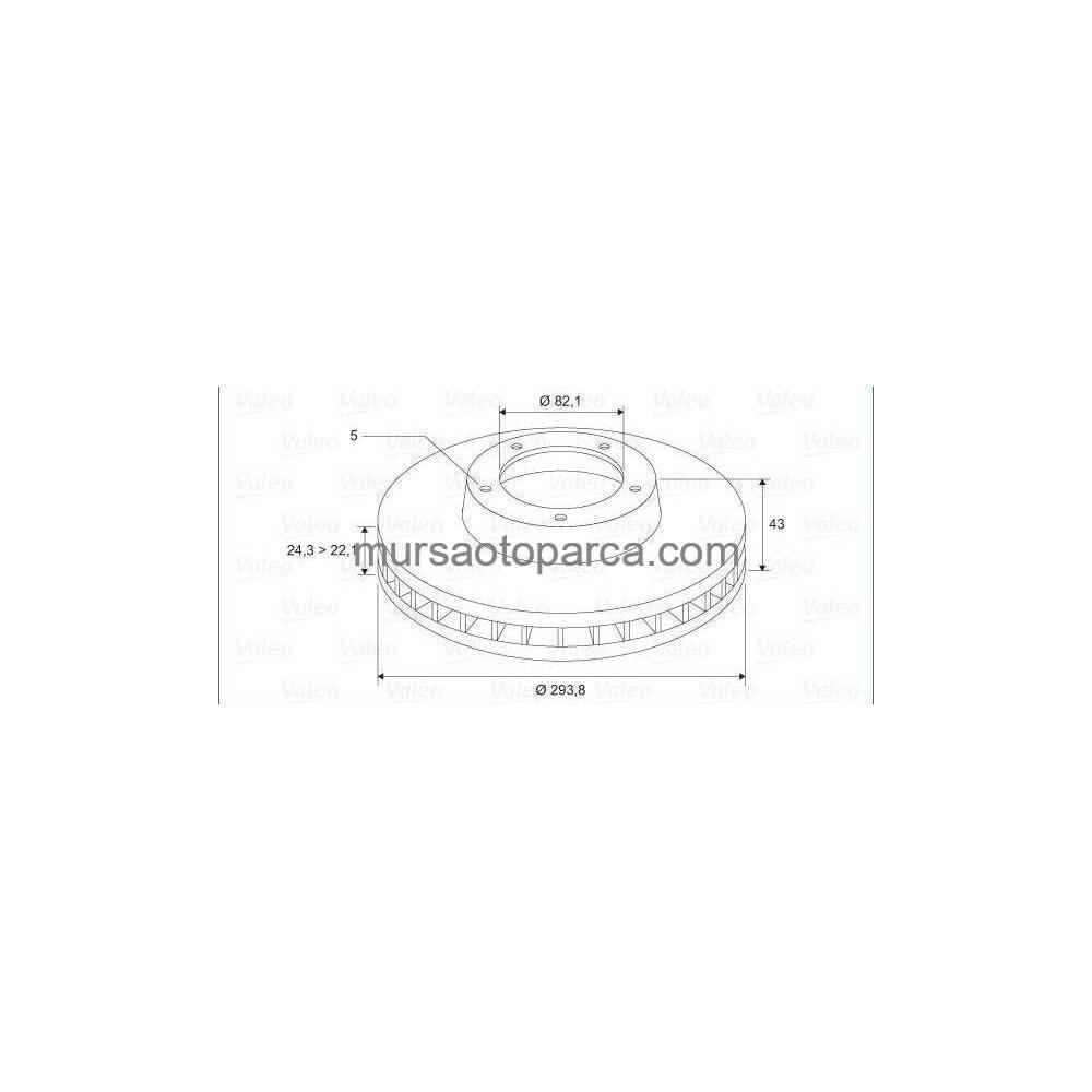 Transit V184 Fren Diski Ön 2 Adet Fiyat Dır/Yc1J 1125 B2B 01-06 