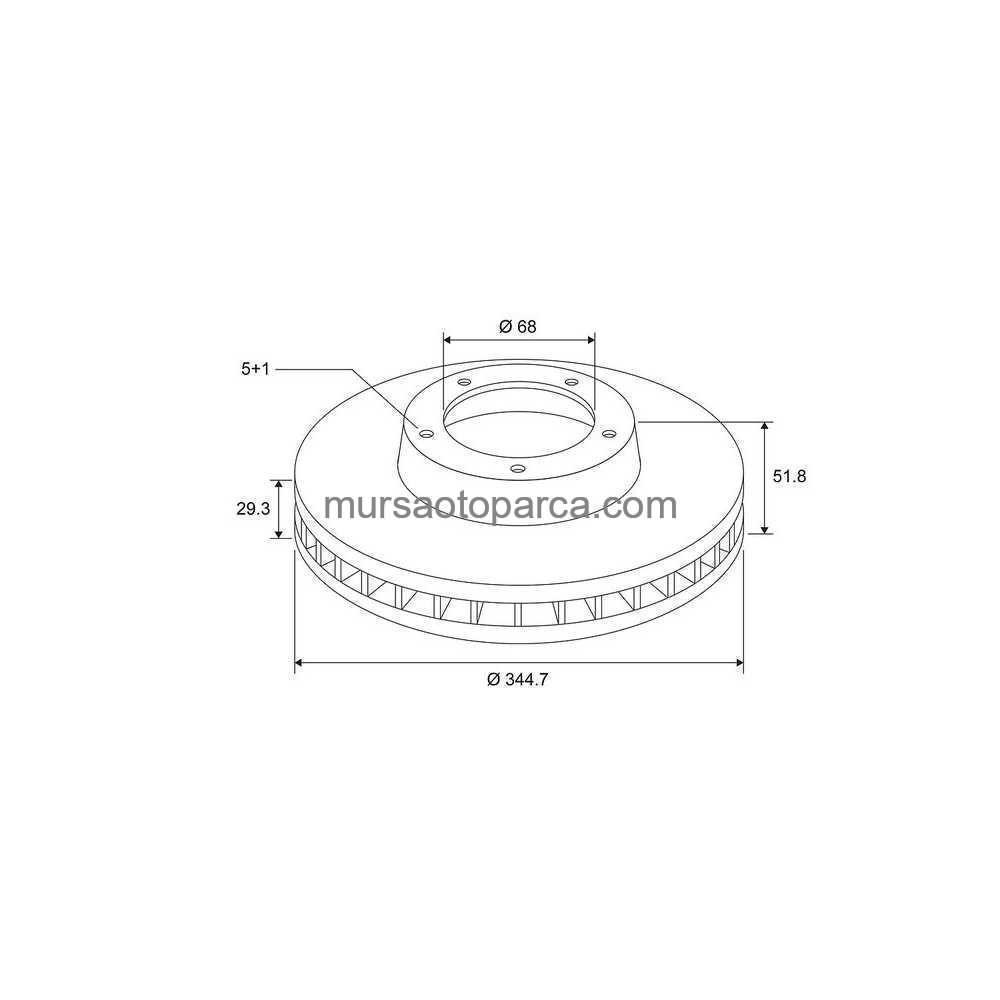 A4-A5-Q5 Fren Diski Ön Df6014S 08- 8K0615301M 