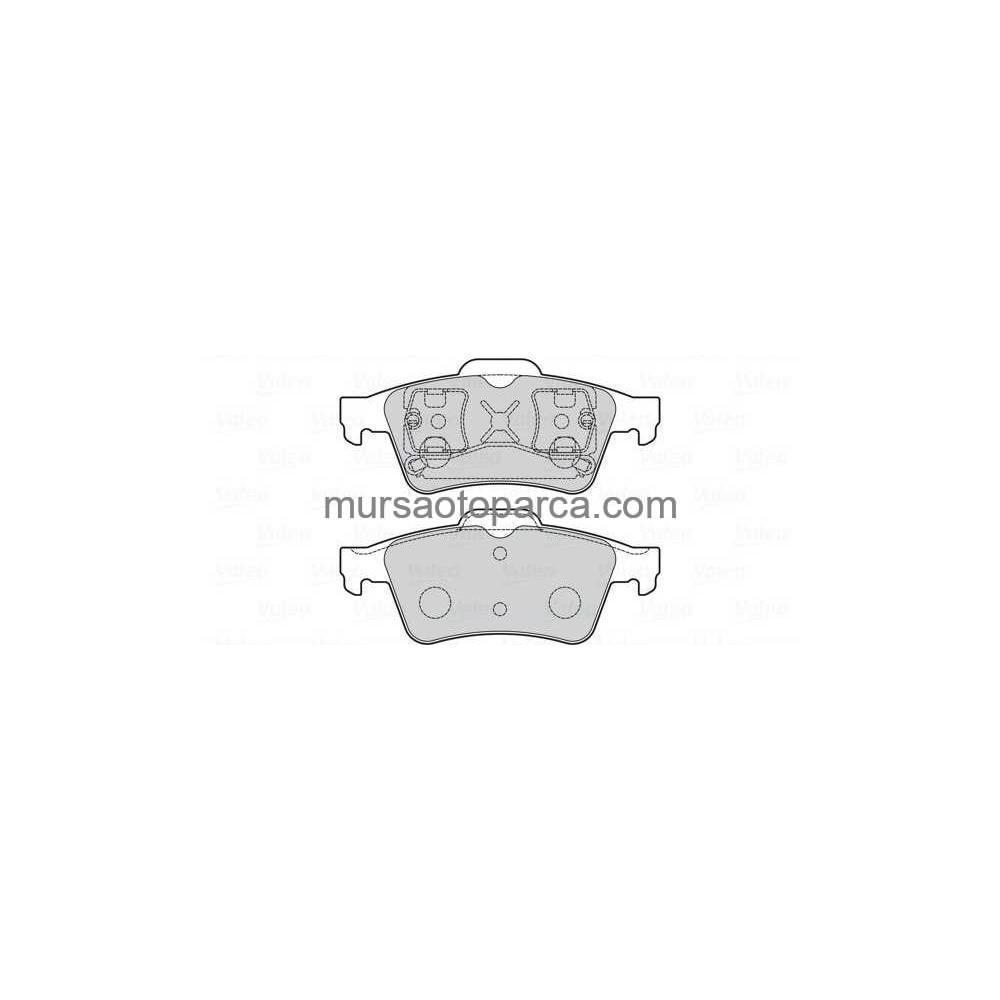 Vectra C/Focus/Citroen/Mazda/Renault/Saab/Volvo Fren Balatası Arka 02- 1605117