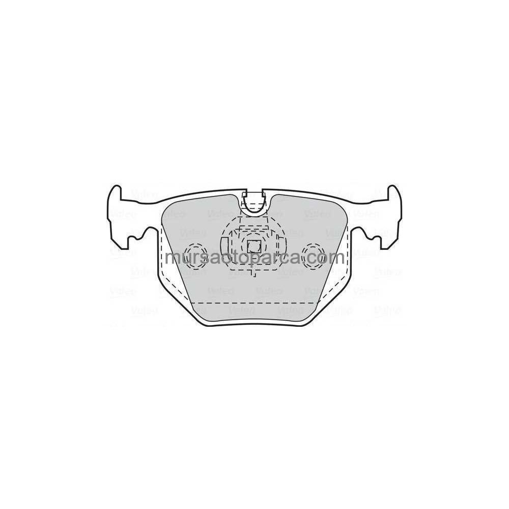 Land Rover Range Rover -E38-X5 E53 Fren Balatası Arka 97-12 34216761248