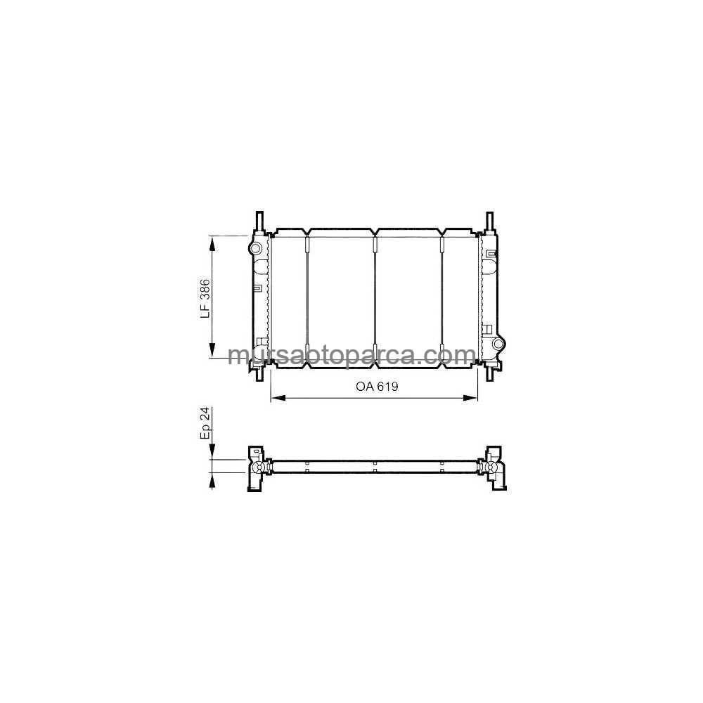 Mondeo Su Radyatörü 93Bb 8005 Af Manuel Sanz 93-99 Me97Bb 8005 Aa 
