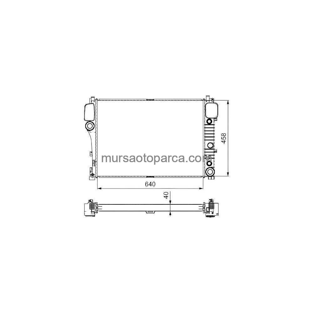 W221-216 Su Radyatörü 2007-2013 A2215003203 