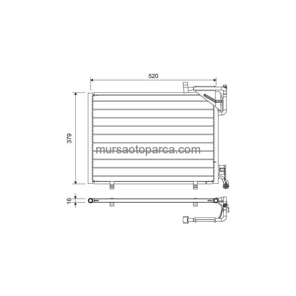 B-Max/Fiesta Vı/Transit Courier/Tourneo Courier Klima Radyatörü 13- C1B1 19710 Db 
