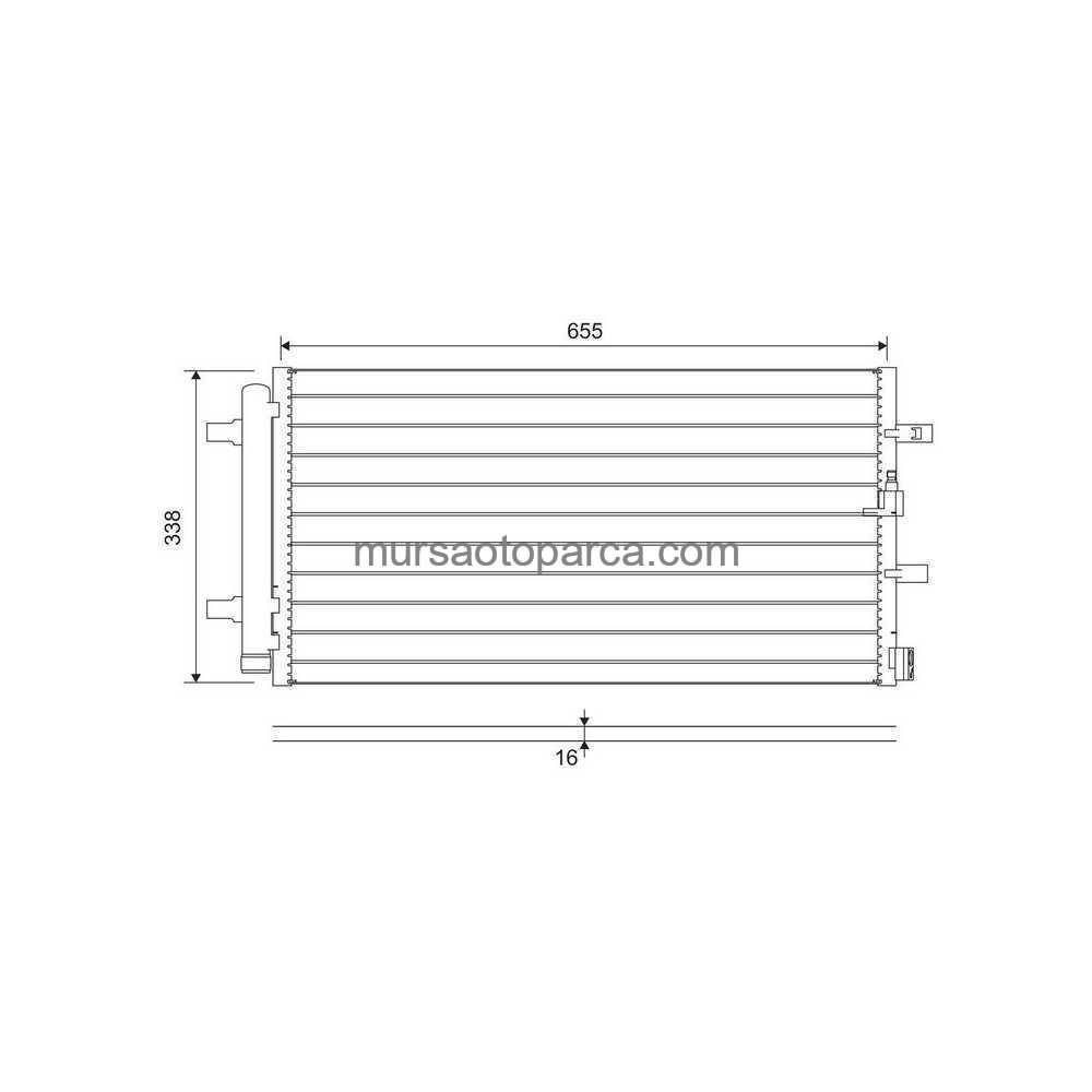 A4-A5-A6-A7-Q5 Klima Radyatörü 8Fc 351 319-411 08- 8K0260403D