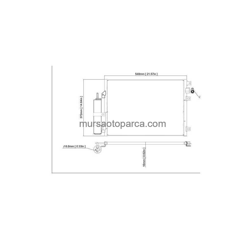 Clio 2 Klima Radyatörü Kurutuculu 98- 7700428083 