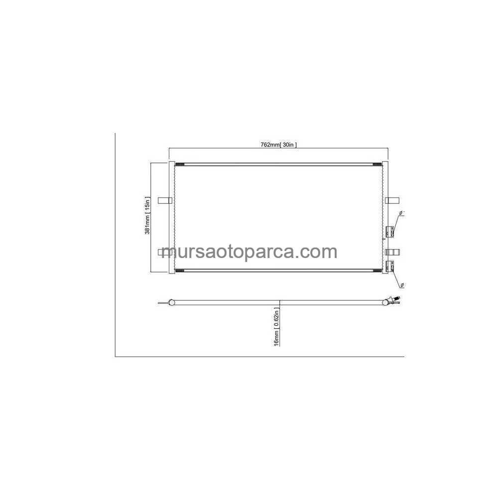 Transit V347 Klima Radyatörü 06- 6C11 19710 Ac 