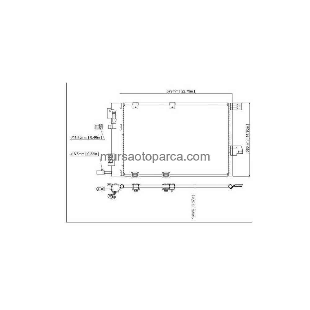 Astra G Zafira A Klima Radyatörü 98-01 1850292 1850057 1850055 