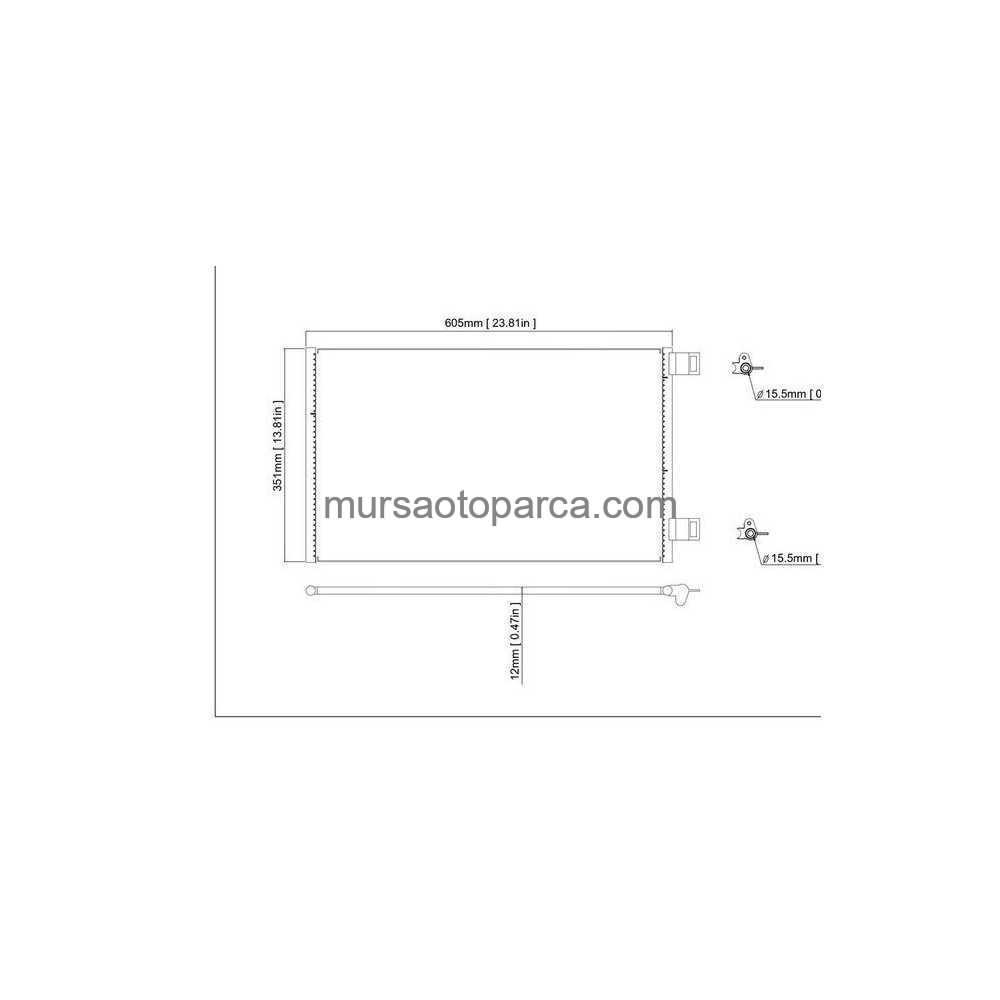 Kangoo 3 /Cıtan Klima Radyatörü 08- 8200455795 