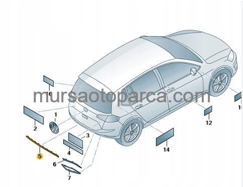 Golf Tampon Kaplaması 15-19 5G68533332Zz 