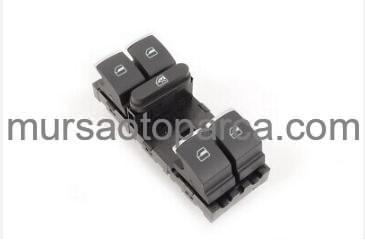 Golf6-Passat-Jetta-Tiguan Ön Sol Cam Düğme Kromlu 10- 5K4959857Axsh 