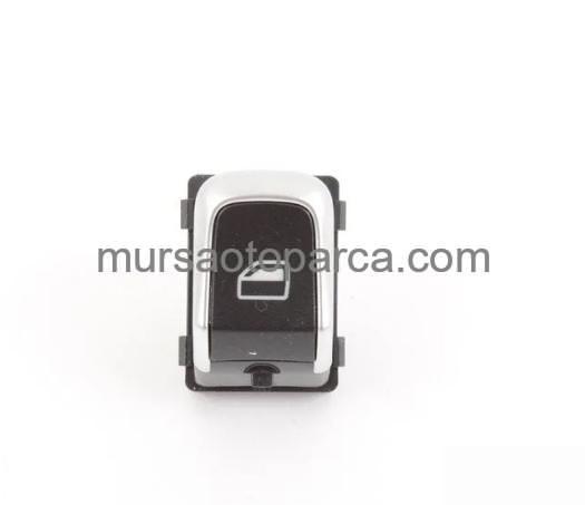 A4-A5-Q5 Cam Açma Düğmesi Tekli/Kromlu 08- 8K0959855Bv10 