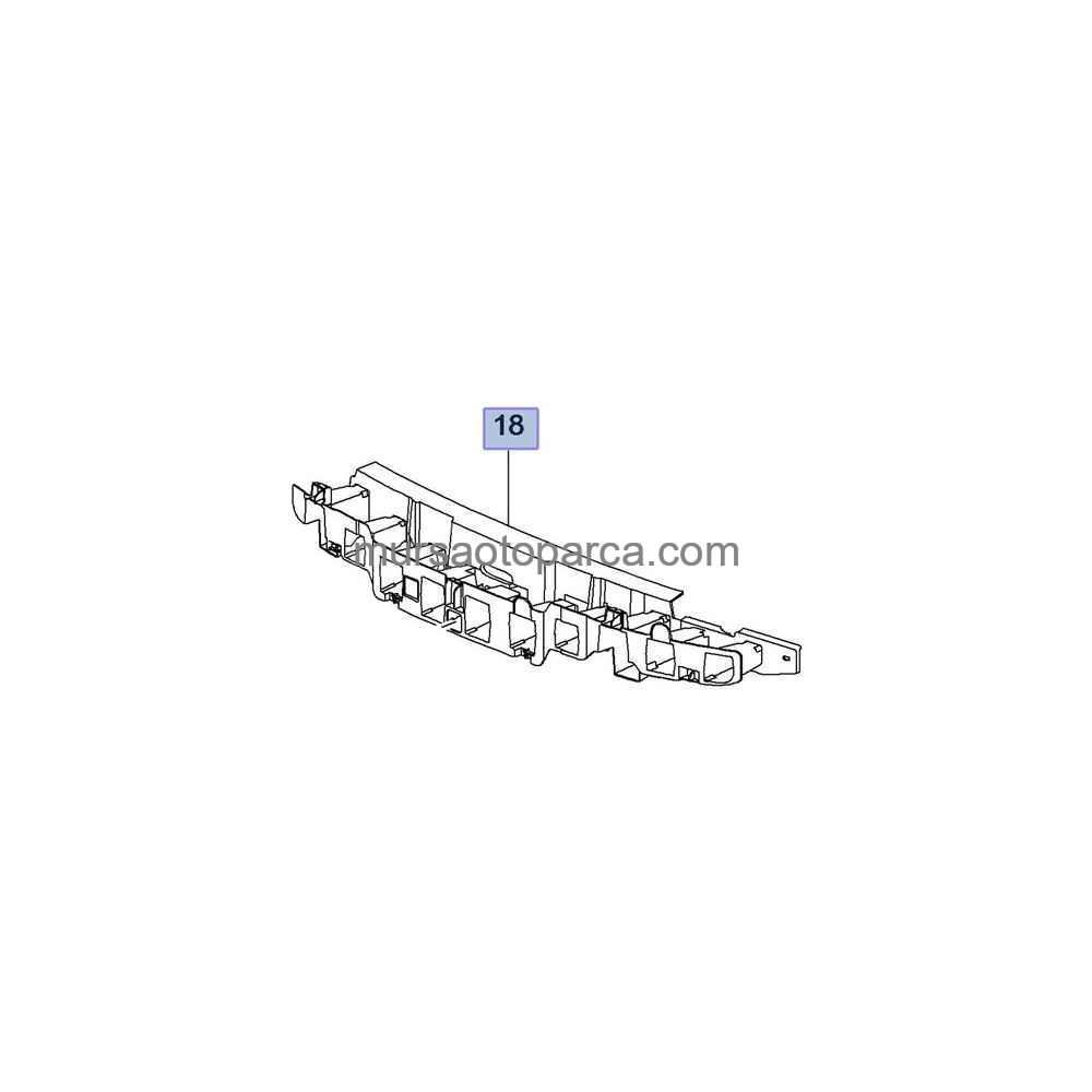 Opel Grandland X 2018 Sonrası Ön Tampon Demiri 3649421 