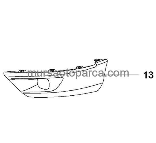 Grandland X Sis Far Bakaliti Sağ Sis Far Delikli 18- 