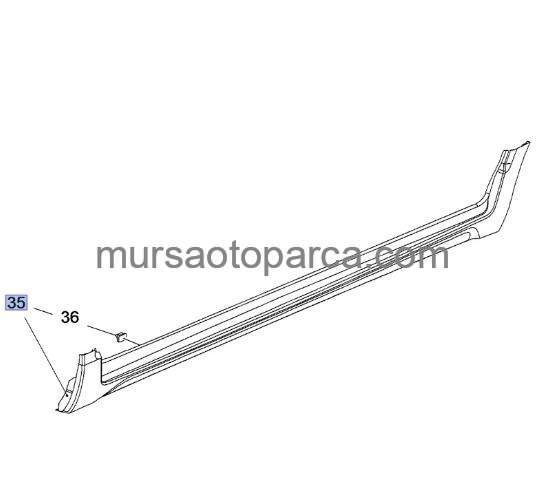 Crossland X Marşbiyel Bakaliti Sol Siyah 17- 13482341/ 